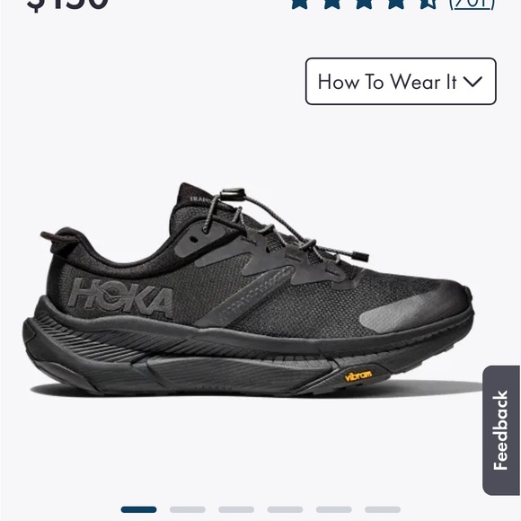 Hoka Transport black womans 7 - Picture 1 of 2